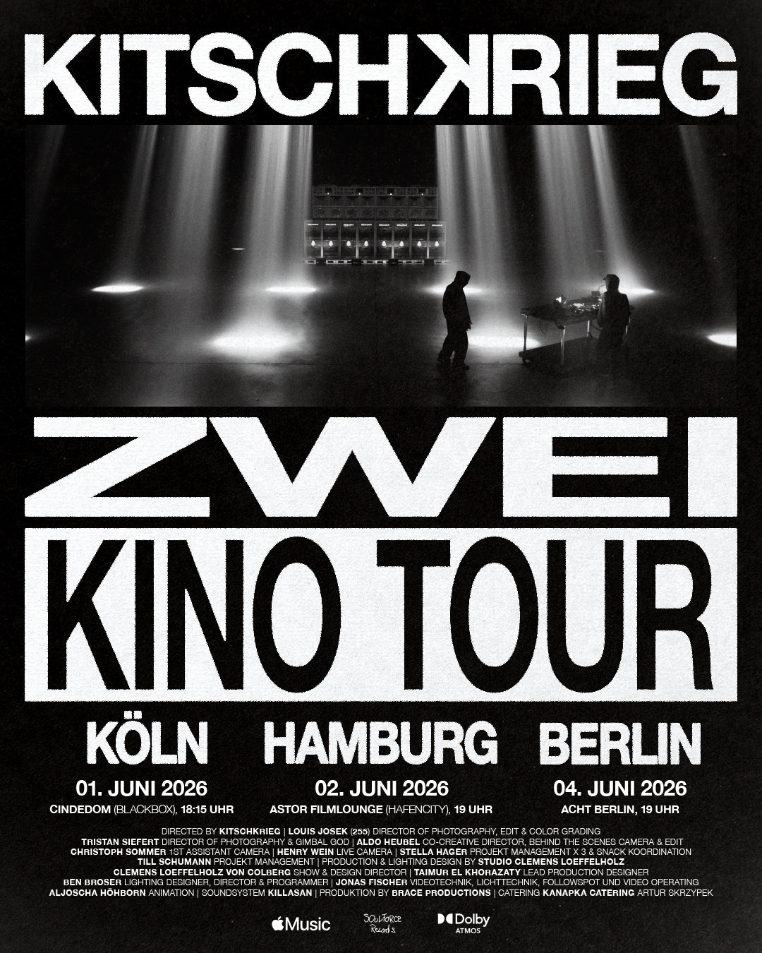 "KITSCHKRIEG ZWEI" Kino Tour @ Cinedom Köln // 1.6.2026